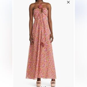 For Love And Lemons Vibrant Floral Maxi Dress